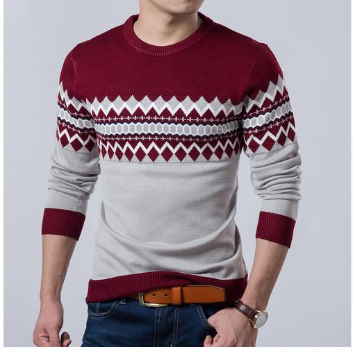 Men's O-Neck Slim Fit Knitting Sweaters And Pullovers