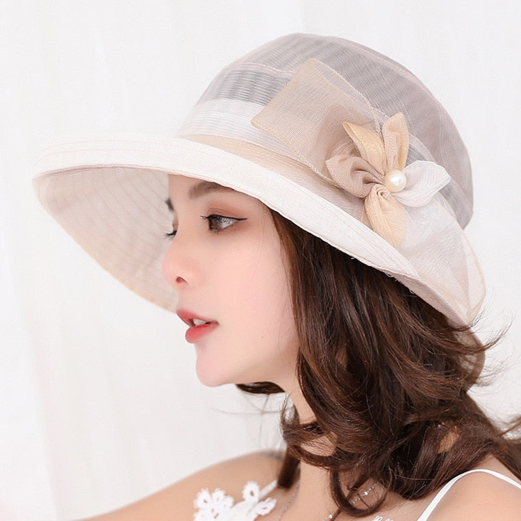 Women's Summer Silk Sun Hat