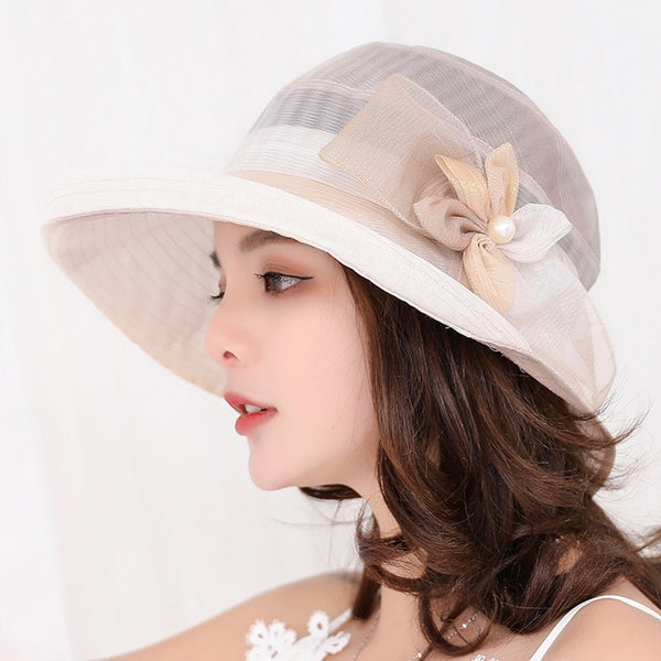 Women's Summer Silk Sun Hat