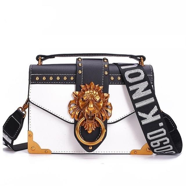 Metal Lion Head Mini Shoulder Bags