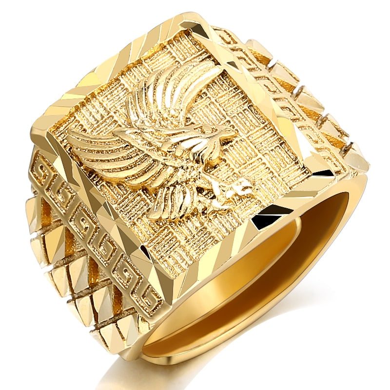 Punk Rock Eagle Men 's Ring