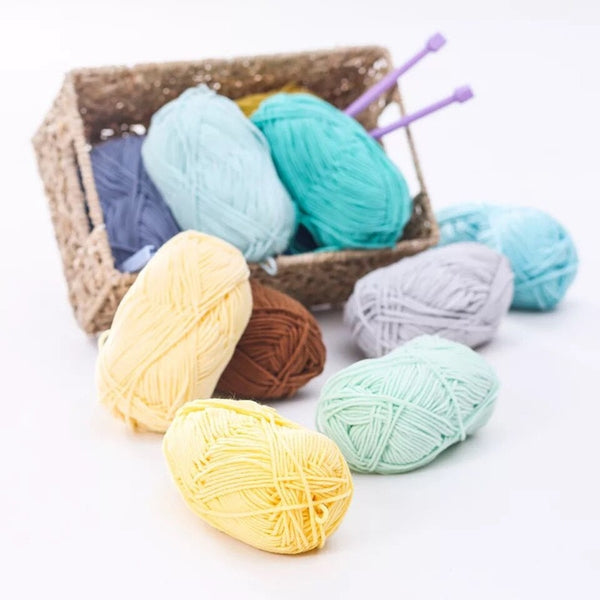 Natural Cotton Hand Knitting Yarn