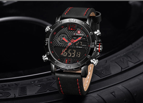 Leather Sports Watches for Men from NAVIFORCE Brand