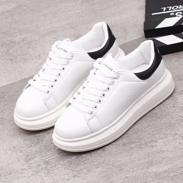 Female White Platform Sneakers Shoes For Women - MARJA MALL