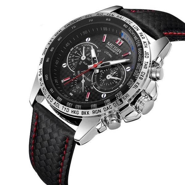  Top Luxury Quartz Watch Men Fashion Casual Luminous Waterproof Clock from MEGIR Brand